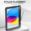 (2 Pack) Miesherk Stock Case for iPad 10th Generation 10.9 inch 2022 Black+ Purple view 4