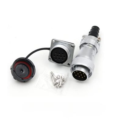 GXMRHWY WF20 6pin Waterproof Connector Male Plug and Female Jack Connector Straight Cable Square Socket TI+Z