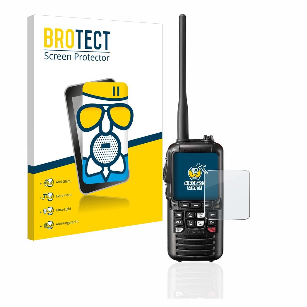 brotect Anti-Glare Glass Screen Protector Matte Compatible with Standard Horizon HX890 - Anti-Scratch 9H Protection Film