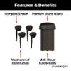 Furrion Aurora Veranda Series Outdoor Landscape Speaker System - Waterproof 4.1 Channel with 4 100W Satellite Speakers and 10 150w Subwoofer- for Patios, Decks and Gardens view 3