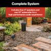 Furrion Aurora Veranda Series Outdoor Landscape Speaker System - Waterproof 4.1 Channel with 4 100W Satellite Speakers and 10 150w Subwoofer- for Patios, Decks and Gardens view 4