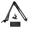 DAGIJIRD Foldable Steel Articulating Arm Tablet Stand Bed Phone Stand 360 Degree Rotation for iPad view 1