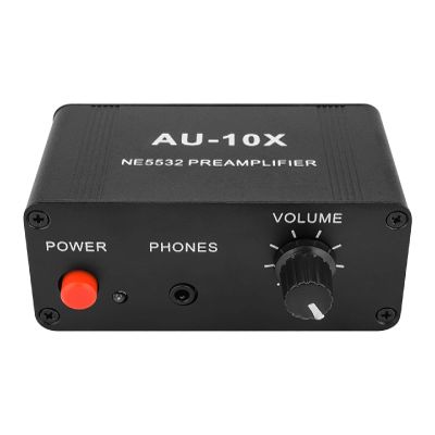 DAGIJIRD 20dB DVD Phone Stereo Preamplifier Headphone Amplifier NE5532 with Volume Adjustment Knob