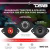 DS18 BRO-DA Bronco Dashboard Speaker Adapter for 1.7, 2.9, and 3.6 Tweeters or Midrange Speakers - Ford Bronco 6th Generation Accessories 2/4 Door - Upgrade Your Sound System view 2