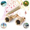 Opera Glasses Binoculars, 3X25 Lorgnette Theater Glasses, BK9 Optical Lens Mini Compact Foldable Vintage Theater Glasses with Adjustable Handle for Concert Cinema Adults Men Women view 2
