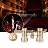 Opera Glasses Binoculars, 3X25 Lorgnette Theater Glasses, BK9 Optical Lens Mini Compact Foldable Vintage Theater Glasses with Adjustable Handle for Concert Cinema Adults Men Women view 4