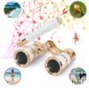 Yourelexit Opera Glasses Binoculars 3X25 Lorgnette Theater Glasses Optical BK9 Mini Compact Lightweight Built-in Foldable Adjustable Handle Vintage for Adults Women Men in Musical Concert Cinema view 2