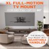 ECHOGEAR XL Full Motion TV Mount w/Handles & TV Soundbar Mount Bracket view 2