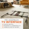 ECHOGEAR XL Full Motion TV Mount w/Handles & TV Soundbar Mount Bracket view 4