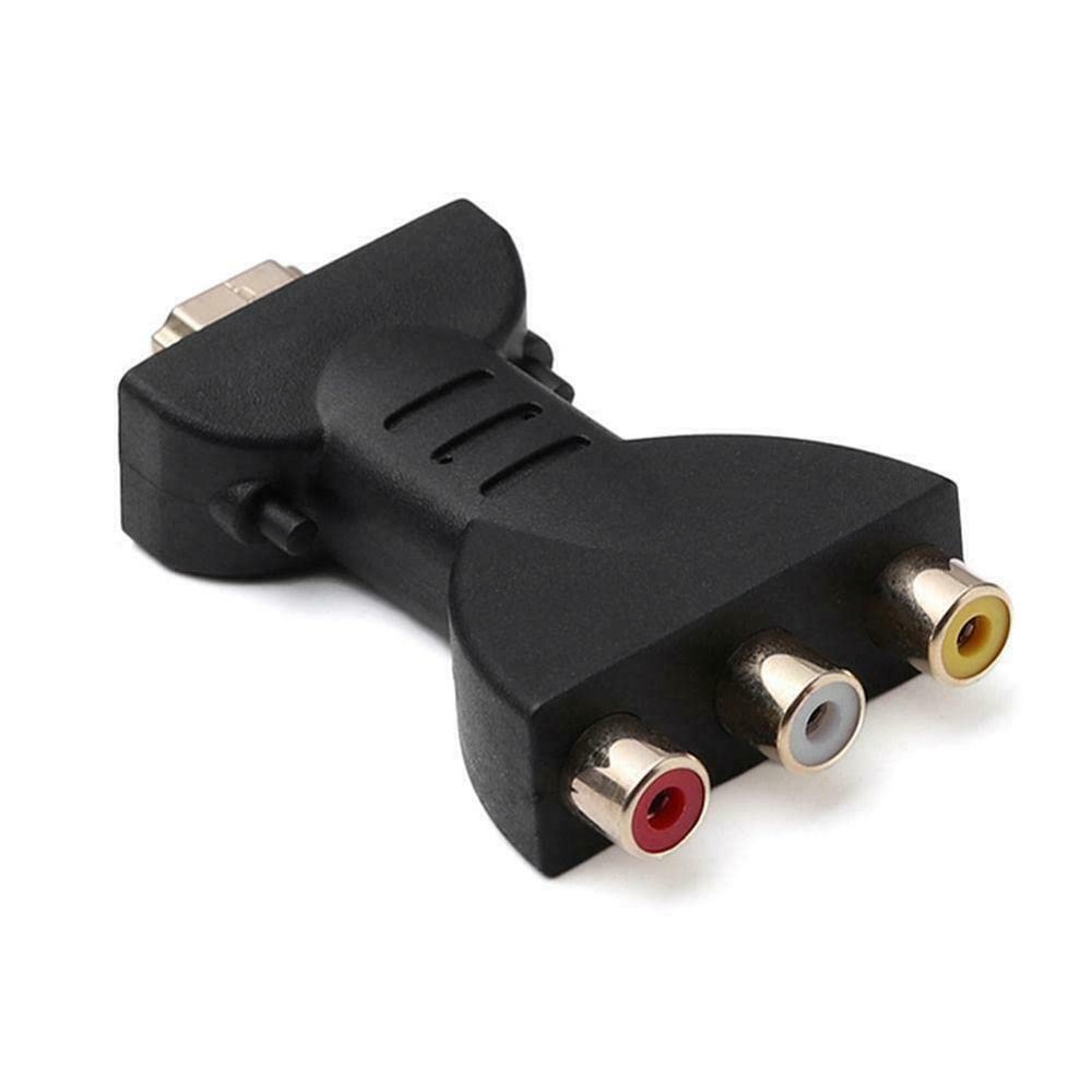 Hd to 3 RCA Video Audio Converter Composite AV Video Audio Adapter Converter for TV PC