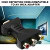Hd to 3 RCA Video Audio Converter Composite AV Video Audio Adapter Converter for TV PC view 2