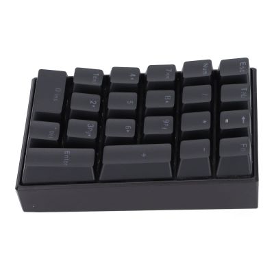 USB Numeric Keypad, LED Backlit 21-Key Mechanical Numpad for PC , Ergonomic Wired Number Pad for Desktop Laptop, Mini Portable Numeric Keypad for Home and Office, Plug and Play (Blue Switch)