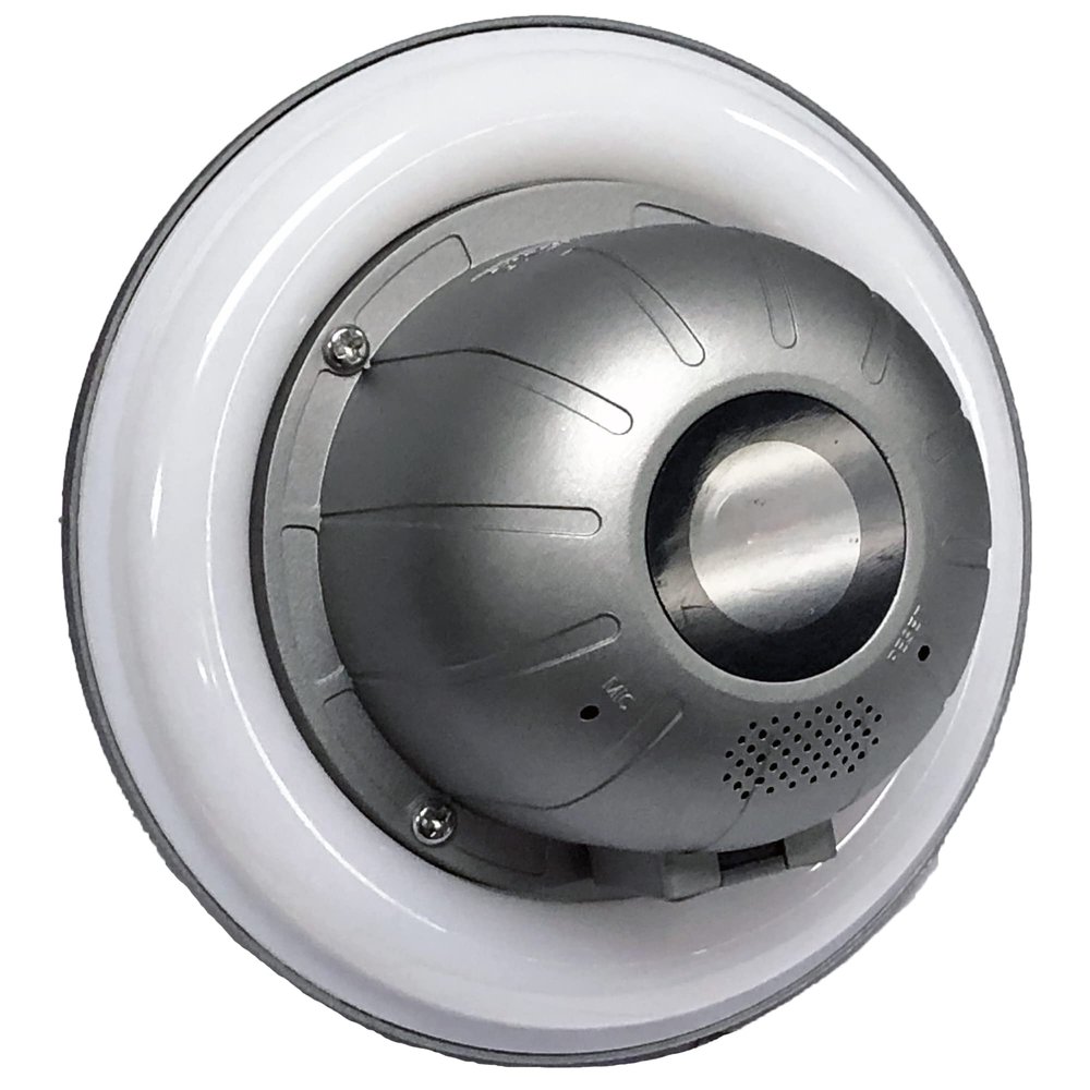 Zeus CCTV Floodlight Camera 1080p HD Wi-Fi Indoor/Outdoor Water Resistant Night Vision E26 LED Security Cam (2023 - Model 2)