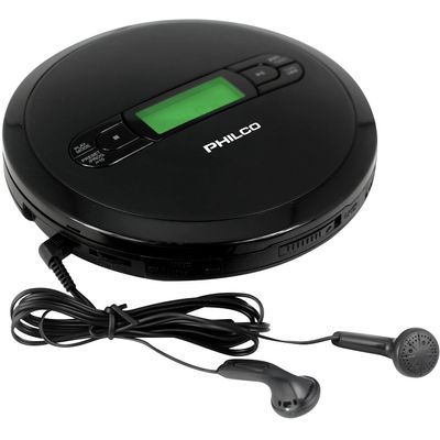 PHILCO Personal CD Player with MP3 Playback, FM Radio & 60 Second Anti-Shock