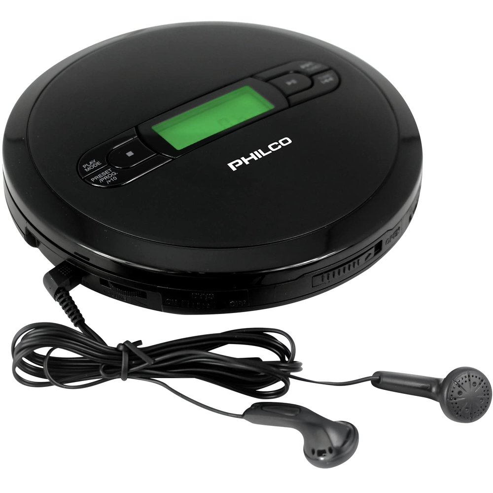 PHILCO Personal CD Player with MP3 Playback, FM Radio & 60 Second Anti-Shock