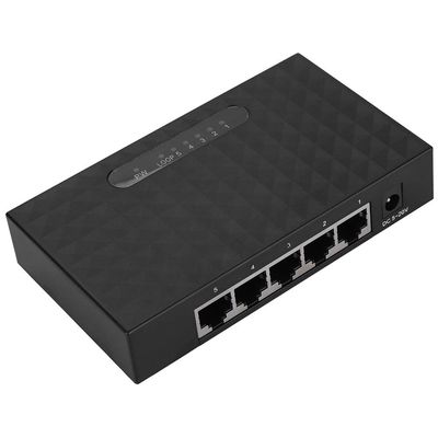 100-240V 5-Port SPOE VLAN Injector 5 Port Fast 10/100/1000Mbps Managed Switch Long Range Switch (US Plug)