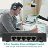100-240V 5-Port SPOE VLAN Injector 5 Port Fast 10/100/1000Mbps Managed Switch Long Range Switch (US Plug) view 3
