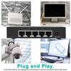 100-240V 5-Port SPOE VLAN Injector 5 Port Fast 10/100/1000Mbps Managed Switch Long Range Switch (US Plug) view 4