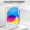 (2 Pack) Miesherk Stock Case for iPad 10th Generation 10.9 inch 2022 Red + Pink view 4