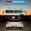 4K Dash Cam Front and Rear 1080P Dual Dash Cam, 4K/2K Full HD Dash Camera for Cars, Built-in Wi-Fi GPS, Smart App Control, 3" IPS Screen Night Vision, 170Wide Angle, Support 256GB Max view 3