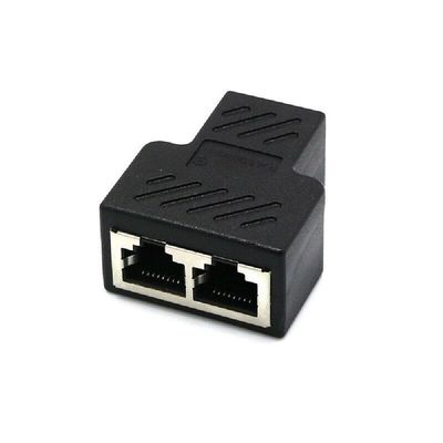 1-to-2 Port RJ45 Splitter Cable Adapter Network Ethernet Splitter Connector Adapter Cable 8P8C