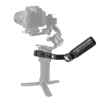 FocusFoto Sling Handgrip for DJI Ronin RS2/RSC2/RS3/RS3 Pro/RS3 Mini/RS4 PRO Gimbal Handheld Stabilizer, Aluminum Alloy 180 Adjustable Handle Grip with 1/4" 3/8" Cold Shoe Mount for Monitor Microphone