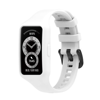 KingFan Case Compatible with Huawei Band 7 Band, One Piece Built Rugged Sports Band with Case for Women