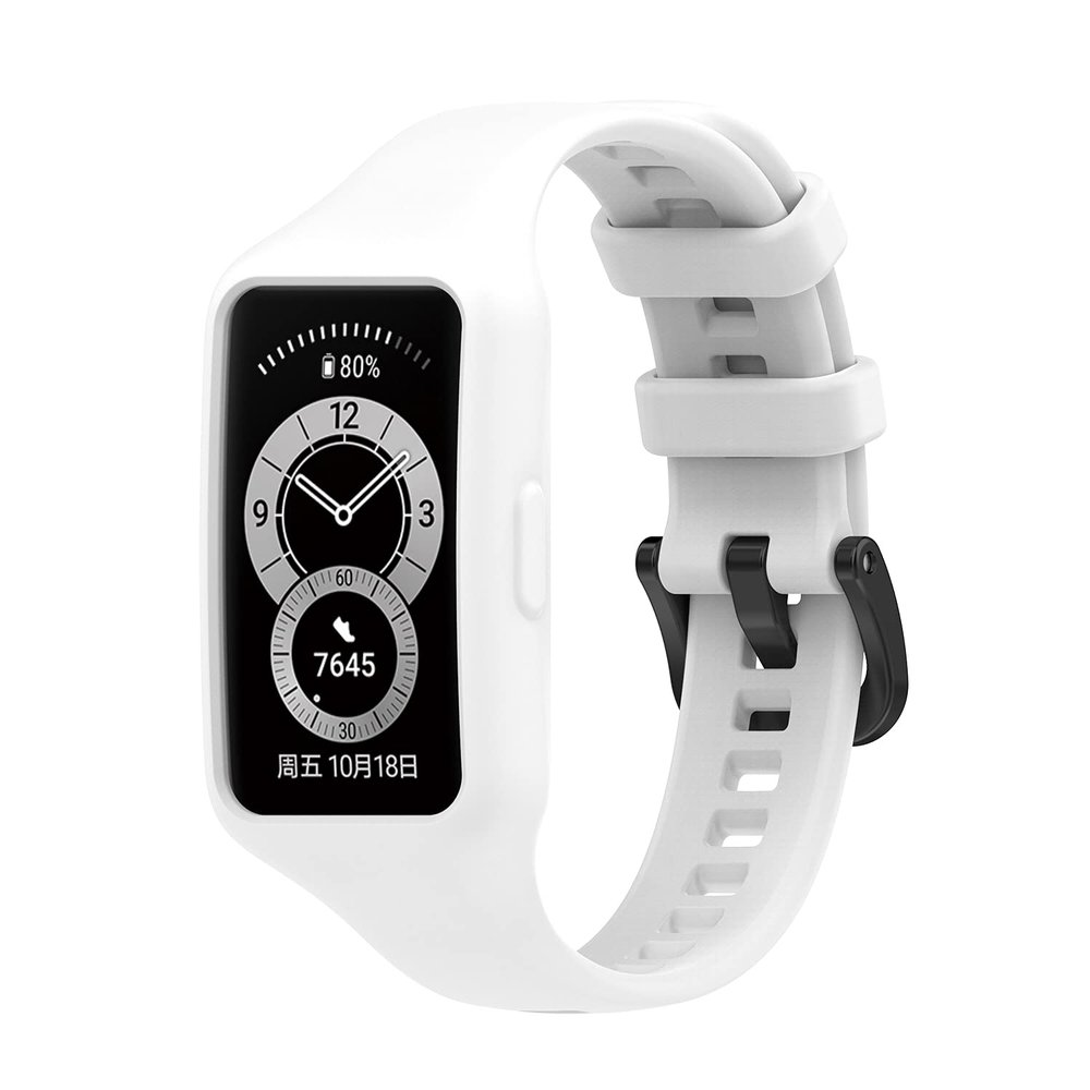 KingFan Case Compatible with Huawei Band 7 Band, One Piece Built Rugged Sports Band with Case for Women