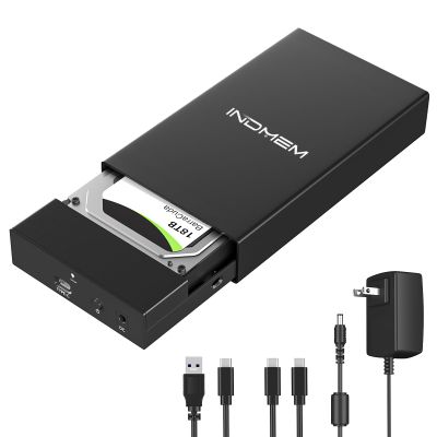 SAS to USB 3.0 Enclosure, SAS Hard Drive Adapter Reader Converter for 2.5/3.5inch SSD HDD,SAS Hard Disk Docking Station with 12V 2A Power Supply 10Gbps,Up to 18TB