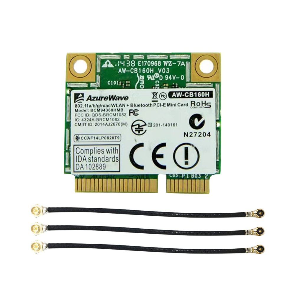 DAGIJIRD 3 PCS Cable Wire IPEX-4 IPEX Gen4 UFL Female to IPEX-1 Connector Jack Male Pin Snap-On 5CM Antenna Cable for BCM94360HMB