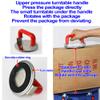 HayWHNKN Tape Stretch Film Positioning Pack Turntable Press Rotary Disk for Packing by Tape and Stretch Film for Manual Tape view 4