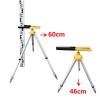 NeGoBok Adjustable Mini Tripod 46cm-60cm Total Station Prism Pole Clip Clamp Support Retractable Mini Pole Bracket Tower Ruler Support view 3