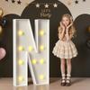 Mixifox Marquee Letters 4 Feet Tall, 4FT Large Light up Letters N, Big Sign N with Warm White Light for Birthday Wedding Proposal Engagement Graduation Party Backdrop Decorations view 1
