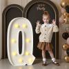 Mixifox Marquee Letters 3 Feet Tall, 3FT Large Light up Letters Q, Big Sign Q with Warm White Light for Birthday Wedding Proposal Engagement Graduation Party Backdrop Decorations view 1