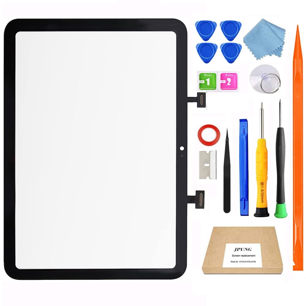 for iPad 10 (10th Generation) || iPad (A16) A2696 A2757 A3354 A3355 A2777 Screen Replacement Digitizer Glass Touch Kits, Full Repair Sets (fit 10.9 Inch and 11 inch) for iPad 10th Gen (2022) || iPad A16 (2025) [Without LCD]