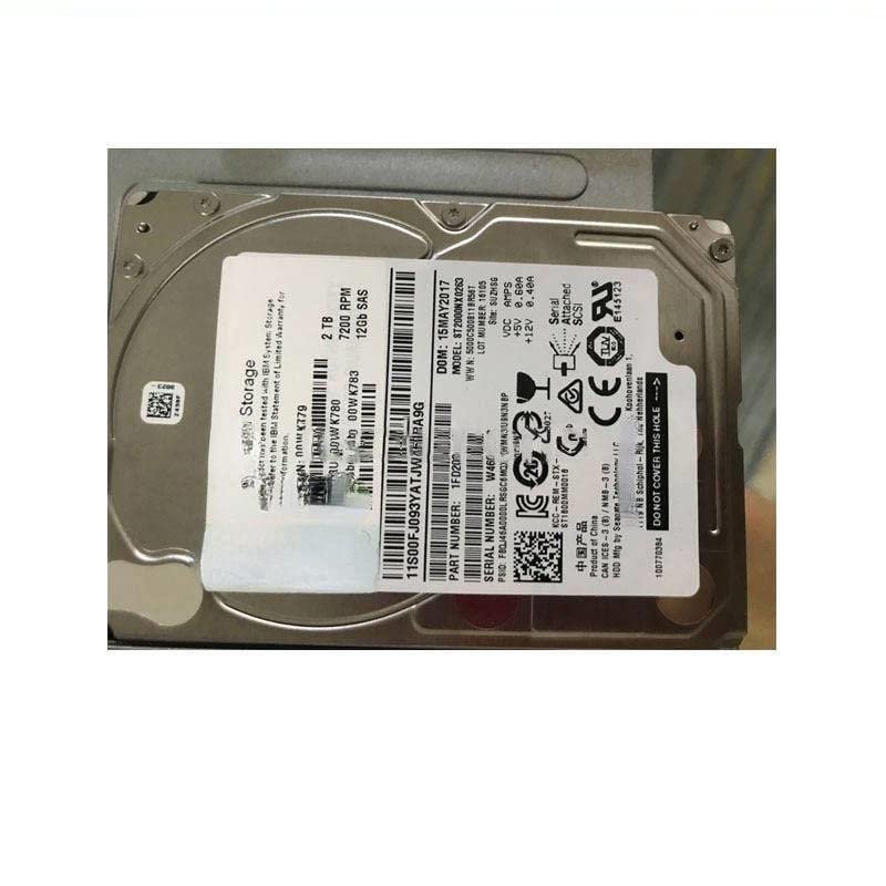 for V7000 Gen2 00WK780 00WK781 2TB 7.2K SAS 2.5 12G Storage Hard Drive