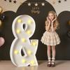 Mixifox Marquee Letters 4 Feet Tall, 4FT Large Light up Letters &, Big Sign & with Warm White Light for Birthday Wedding Proposal Engagement Graduation Party Backdrop Decorations view 1