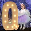 Mixifox Marquee Letters 4 Feet Tall, 4FT Large Light up Letters Q, Big Sign Q with Warm White Light for Birthday Wedding Proposal Engagement Graduation Party Backdrop Decorations view 1
