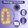 Mixifox Marquee Letters 4 Feet Tall, 4FT Large Light up Letters Q, Big Sign Q with Warm White Light for Birthday Wedding Proposal Engagement Graduation Party Backdrop Decorations view 3