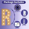 Mixifox Marquee Letters 4 Feet Tall, 4FT Large Light up Letters R, Big Sign R with Warm White Light for Birthday Wedding Proposal Engagement Graduation Party Backdrop Decorations view 3