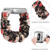 Compatible with Mindrose Smart Watch Bands, Lamshaw Fabric Elastic Scrunchie Elastic Watch Band Women Cute Replacement Straps Compatible with Mindrose H80 1.47 inch Smart Watch Fitness Tracker (Black view 4