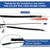 200 Meters Uniboot LC to LC Outdoor Armored Fiber Patch Cable with Pulling Eye, Low Friction Single Mode Duplex Fiber Optic Cable Jumper Optical Patch Cord, 9/125um, (OS1/OS2 Compatible), LSZH Black view 2