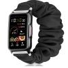 Compatible with Mindrose Smart Watch Bands, Lamshaw 18mm Fabric Elastic Scrunchie Elastic Watch Band Women Cute Replacement Straps Compatible with Mindrose H80 1.47 inch Watch, Wontrum Y70 Watch (Black) view 1