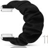 Compatible with Mindrose Smart Watch Bands, Lamshaw 18mm Fabric Elastic Scrunchie Elastic Watch Band Women Cute Replacement Straps Compatible with Mindrose H80 1.47 inch Watch, Wontrum Y70 Watch (Black) view 4