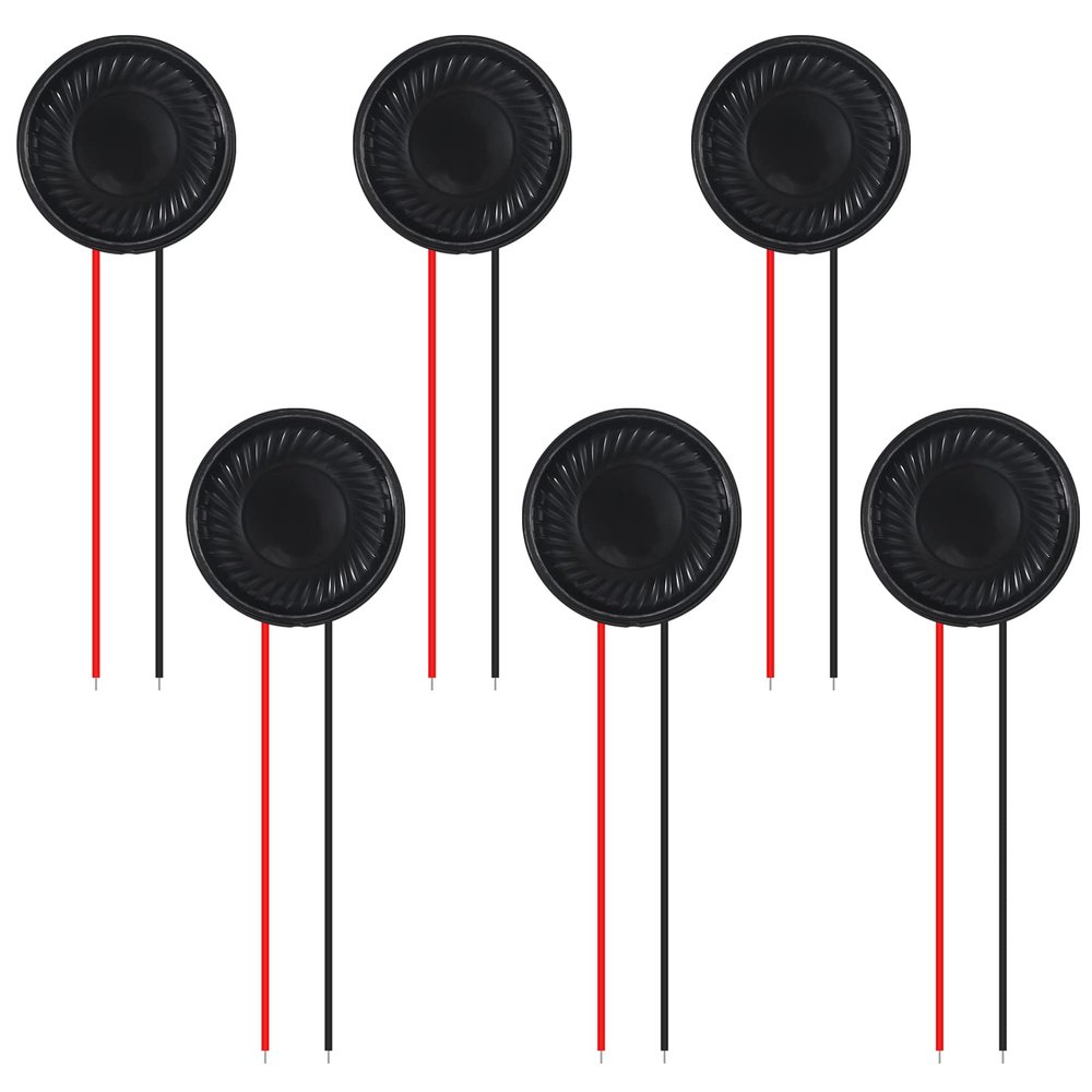 6Pcs 8 Ohm 2W Speaker 8ohm Round 28mm Loud Speakers Compatible with Small Loudspeaker Audio MP3 MP4 Player Speaker