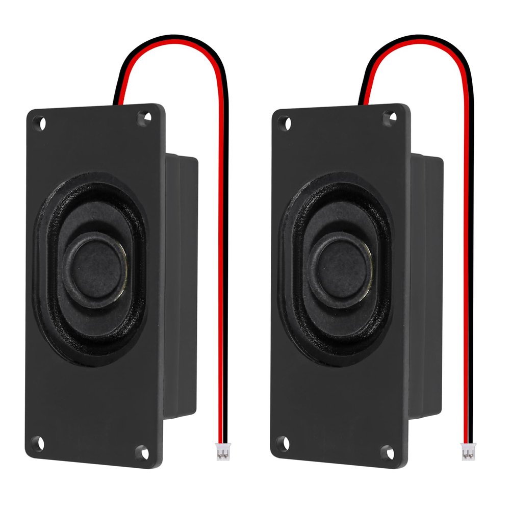 2Pcs Audio Speaker 3 Watt 8 Ohm Speaker 8ohm 3W Loundspeaker JST-PH2.0 Interface Speaker for Small Electronic Projects Advertising Machines LCD TV Monitors