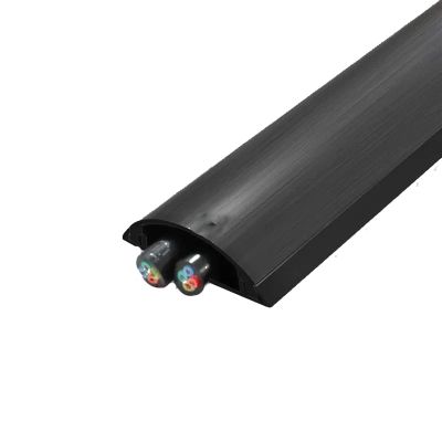 RENLXFI Cord Concealer System Cable Hider, for Cables Cords or Wires - Protect from Trips and Falls, Aluminium Alloy Floor Cable Cover (Color : B)