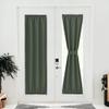 NICETOWN Dark Mallard French Door Curtain for Window Privacy with Tie Back view 1