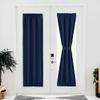 NICETOWN Navy Privacy French Door Curtain for Window Privacy with Tie Back view 1