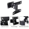 Ogetok TV Monitor Wall Mount Bracket with Swivel Articulating for Most 14-24 Inch LED LCD Flat Screens TVs, Max VESA 75x75mm to 100x100mm up to 35 lbs/15kg, Black Wall Mount TV Bracket view 3